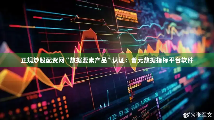 正规炒股配资网“数据要素产品”认证：普元数据指标平台软件